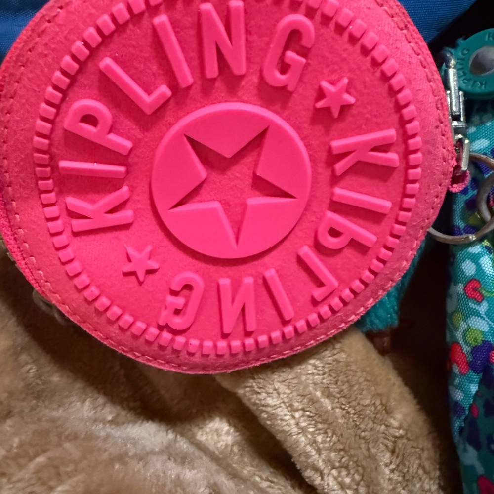 Kipling Bright Pink Coin Pouch